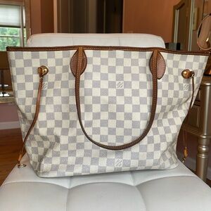 Louis Vuitton Monogram Neverfull White/Grey